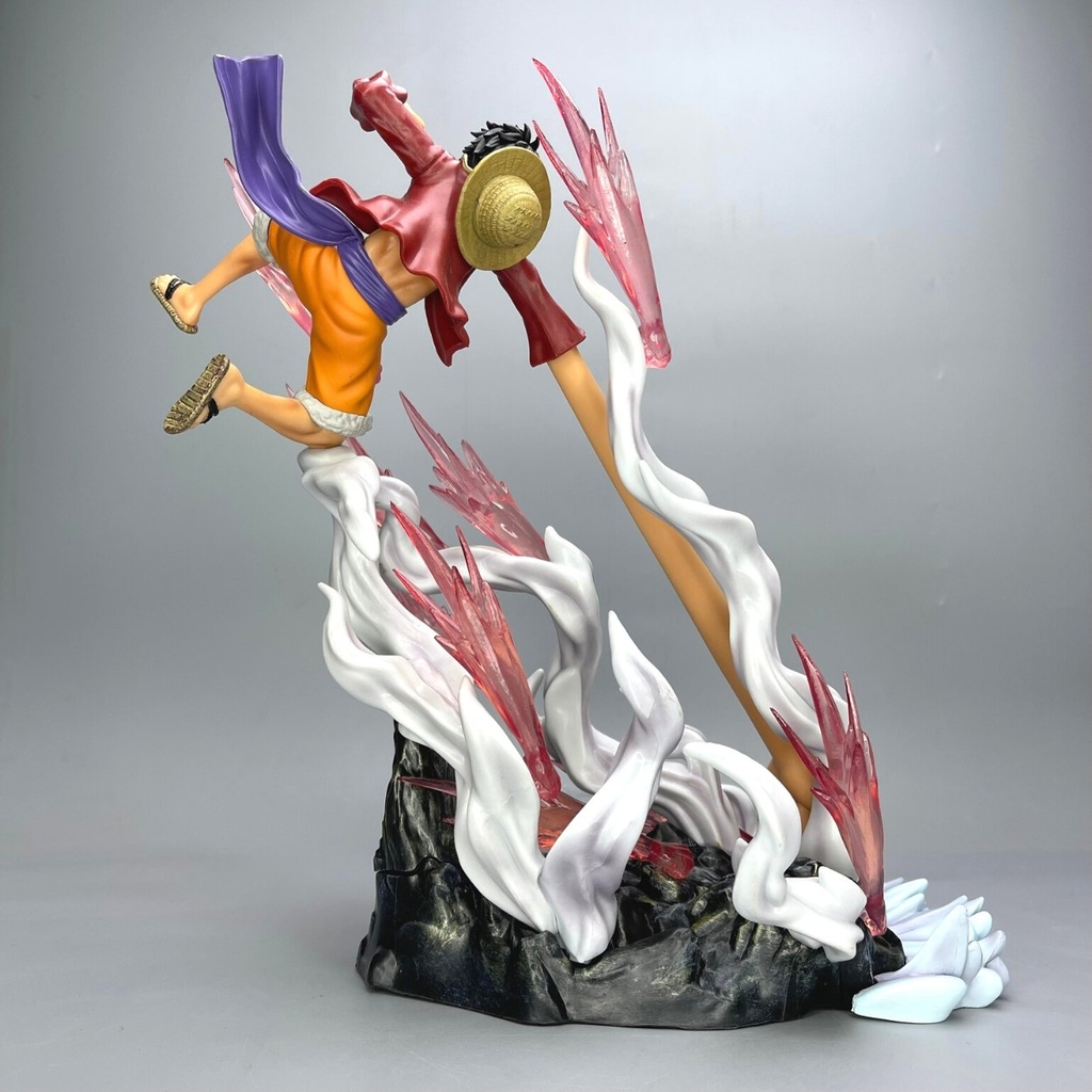 Mô Hình OnePiece Luffy chiến đấu - Cao 27cm- ngang 25cm - nặng 400gram - full box - có hộp màu - K18-T4-S3