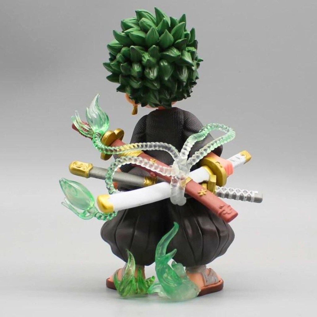 Mô Hình OnePiece Zoro AI chibi - cao 15cm - nặng 300gram - No box - Figure One Piece K18-T2-S10