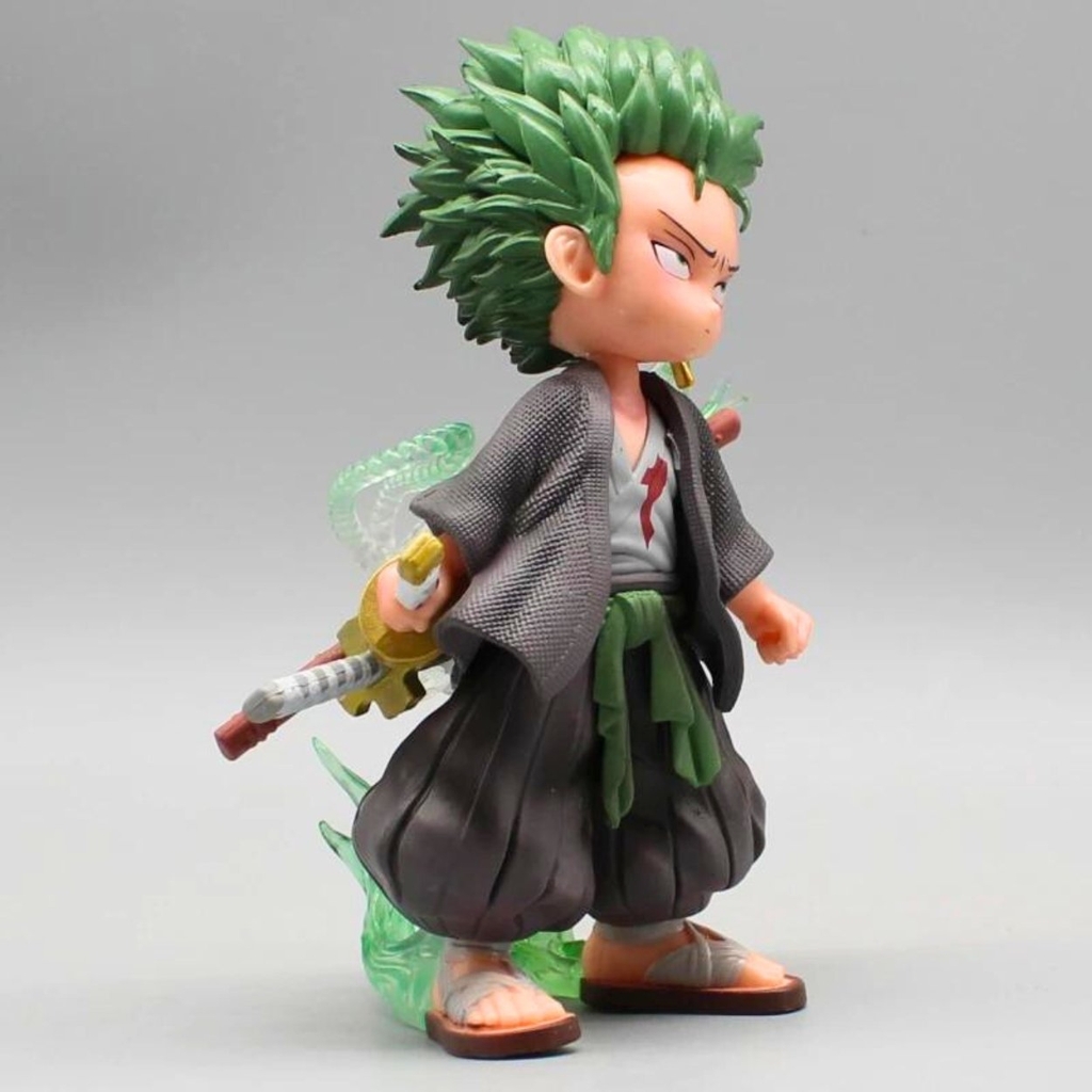 Mô Hình OnePiece Zoro AI chibi - cao 15cm - nặng 300gram - No box - Figure One Piece K18-T2-S10