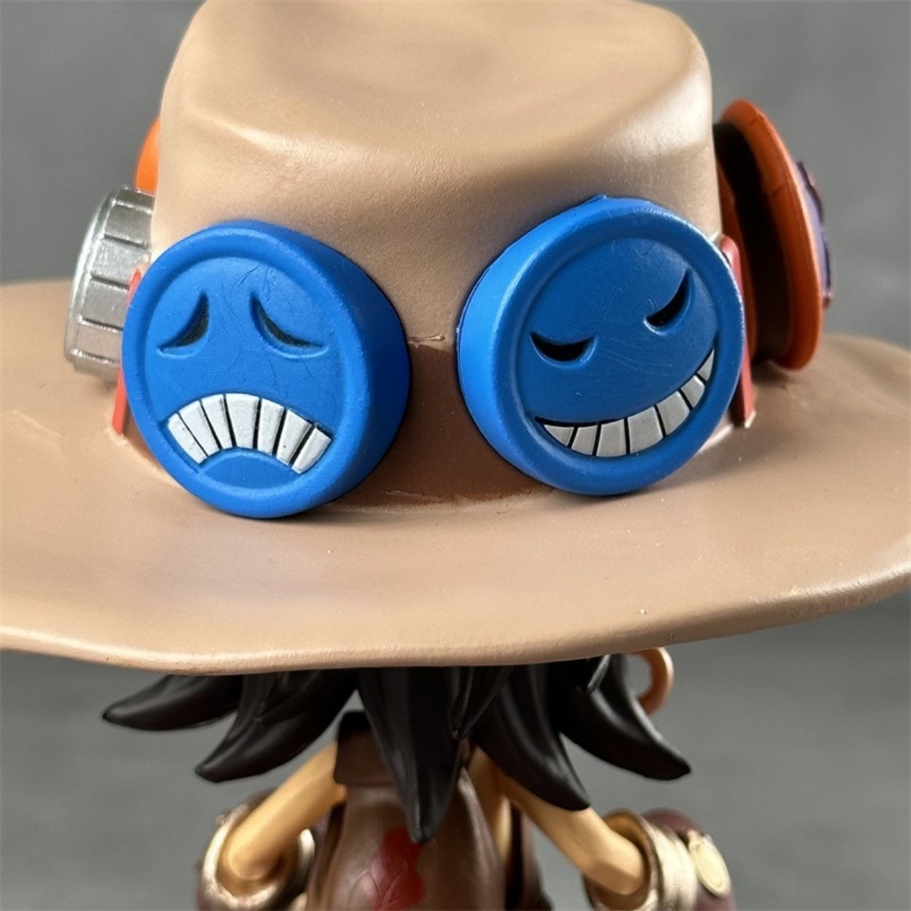 Mô Hình OnePiece Ace chibi dáng đứng - Cao 15cm - Nặng 300gram - Có Hộp màu - Figure anime One Piece - K17-T3-S12