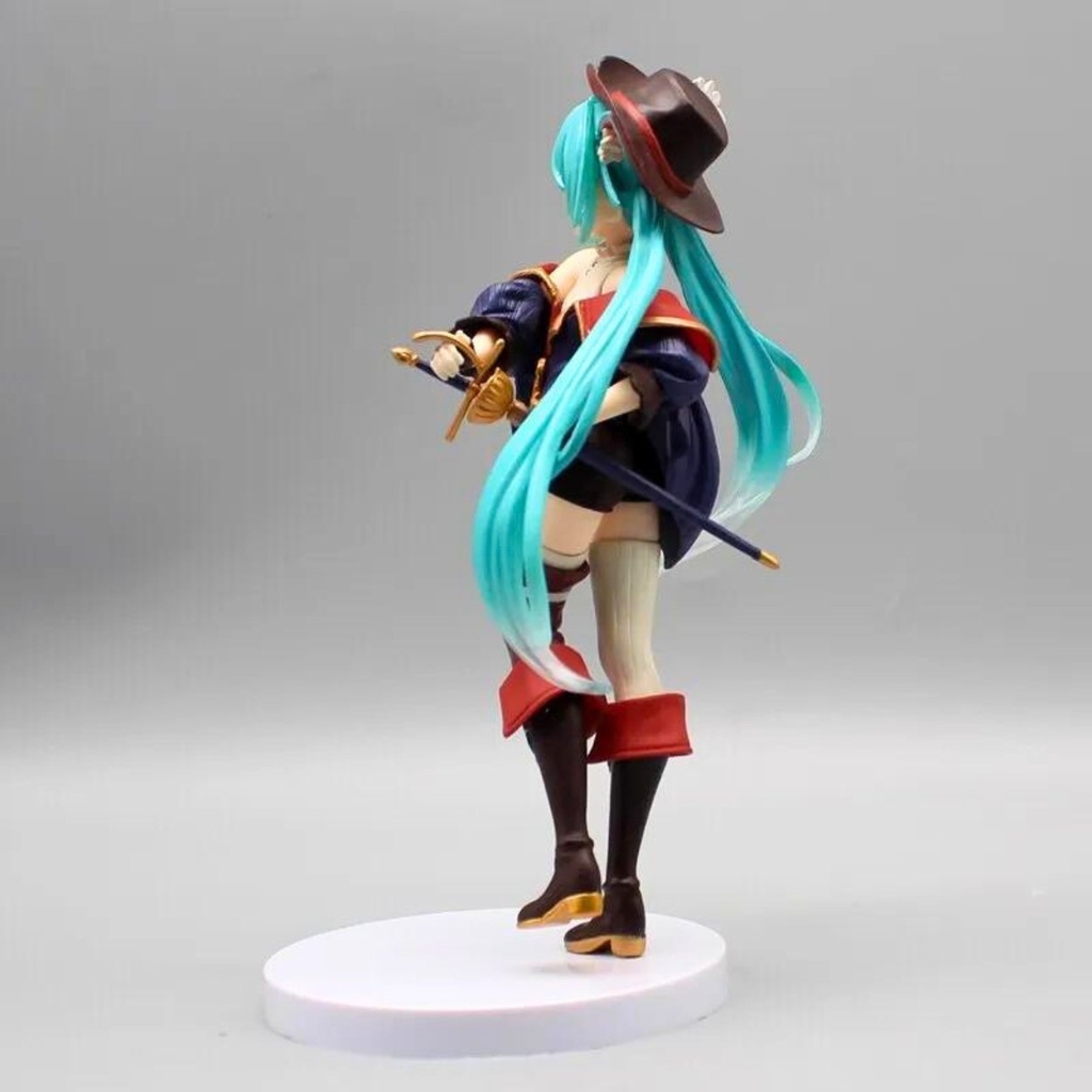 Mô Hình Hatsune Miku cầm kiếm - Cao 19cm - nặng 170Gram - Figure Miku - Có Hộp màu - N1-K35-T2-S3
