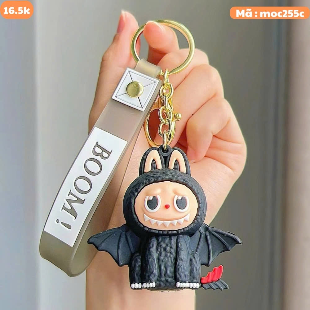 Móc Khóa labubu cosplay rồng đen ngồi - Dây móc dài : 10cm - Mô Hình Cao : 6cm - Nặng : 50gram - No Box : bọc túi OPP K76-T1-S6