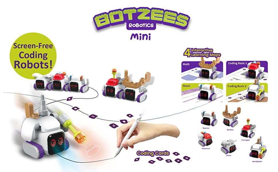 ĐỒ CHƠI ROBOTS LẬP TRÌNH THÔNG MINH BOTZEES MINI 3+