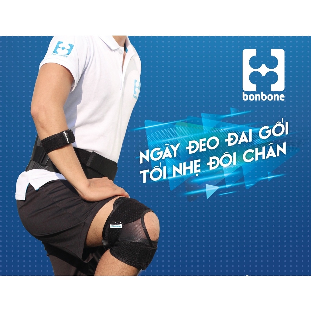 Đai bảo vệ đầu gối Bonbone Thin PF Cross Belt