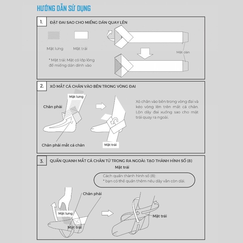 Đai cố định cổ chân Bonbone Free Supporter AM