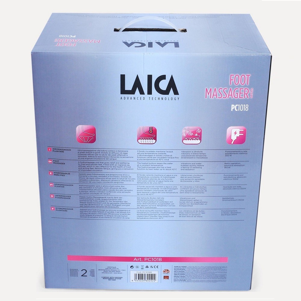 Bồn massage chân Laica PC1018B