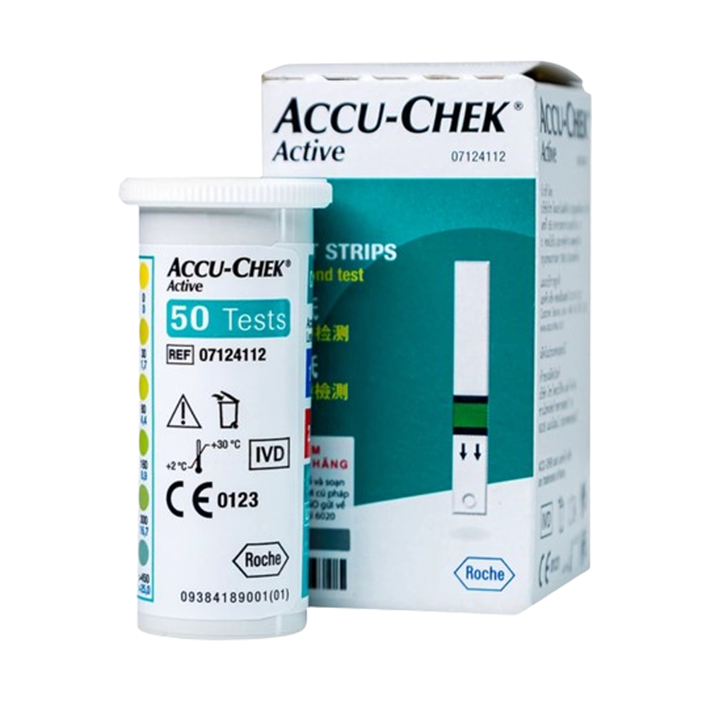Hộp 50 que thử đường huyết ACCU-CHEK Active