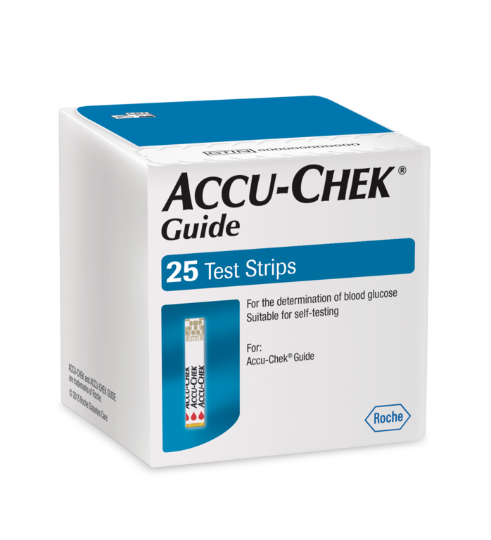 Hộp 25 que thử đường huyết ACCU-CHEK Guide