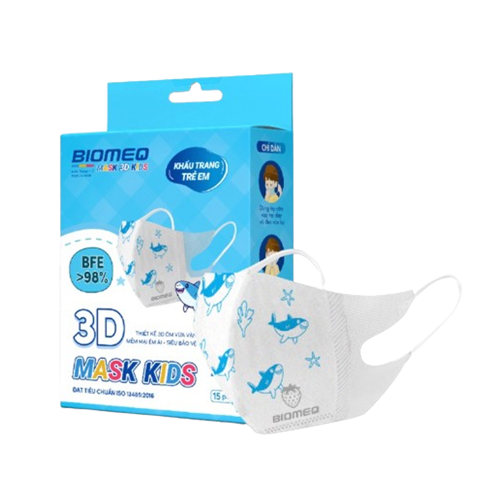 Hộp khẩu trang y tế Biomeq Mask 3D Kid