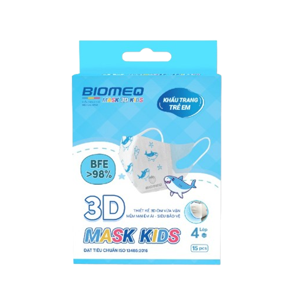 Hộp khẩu trang y tế Biomeq Mask 3D Kid