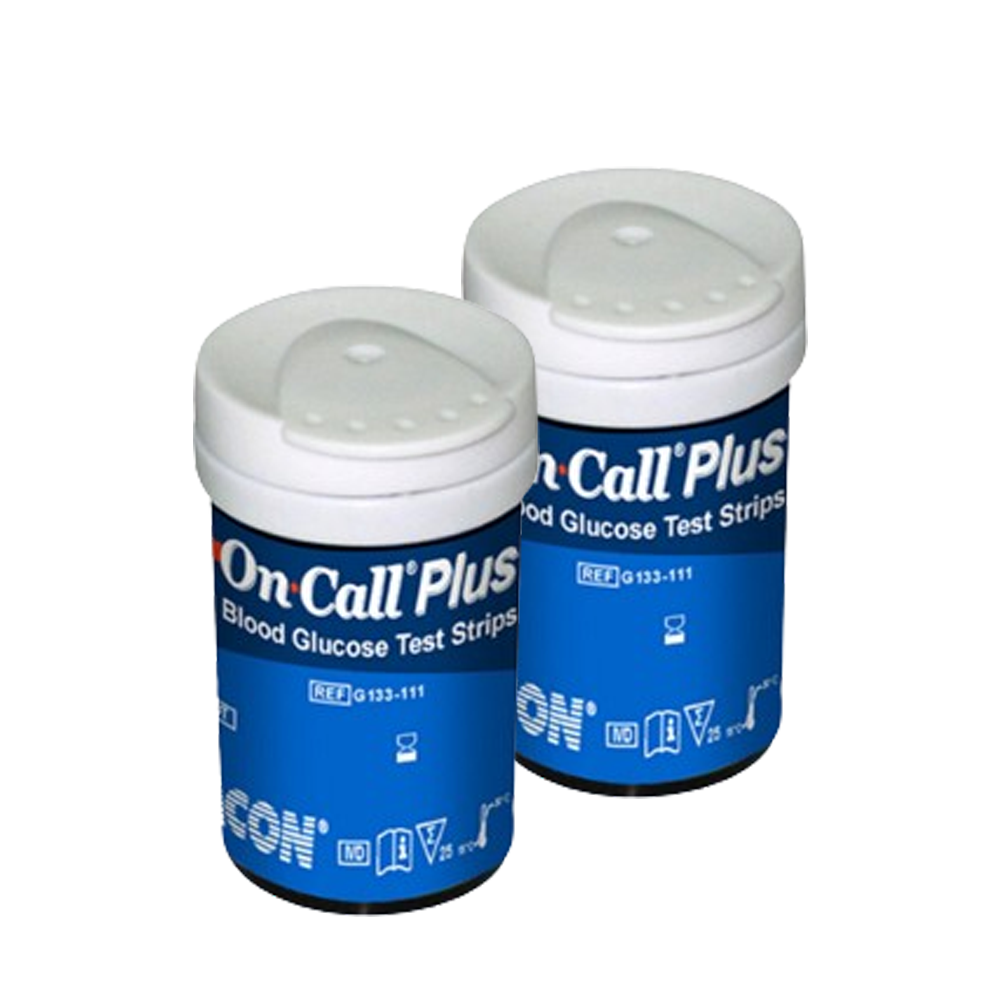 Hộp 50 que thử đường huyết On Call Plus (2 lọ x 25 que)