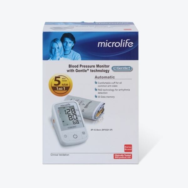 Máy đo huyết áp bắp tay Microlife BP A2 Basic
