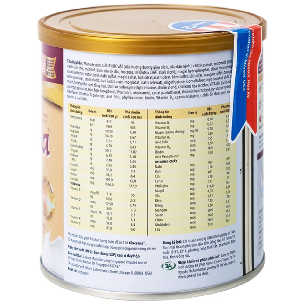 Sữa bột Glucerna hương Vani 380g