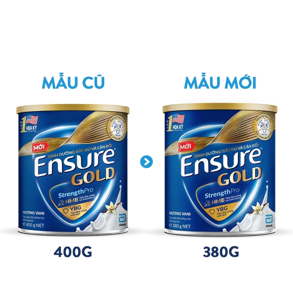 Sữa Ensure Gold hương Vani mới 380g