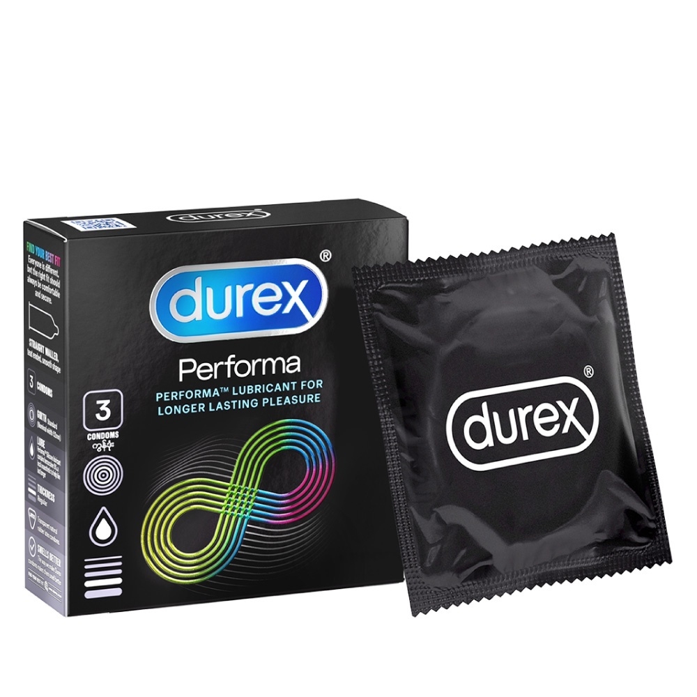 Hộp 3 chiếc bao cao su Durex Performa