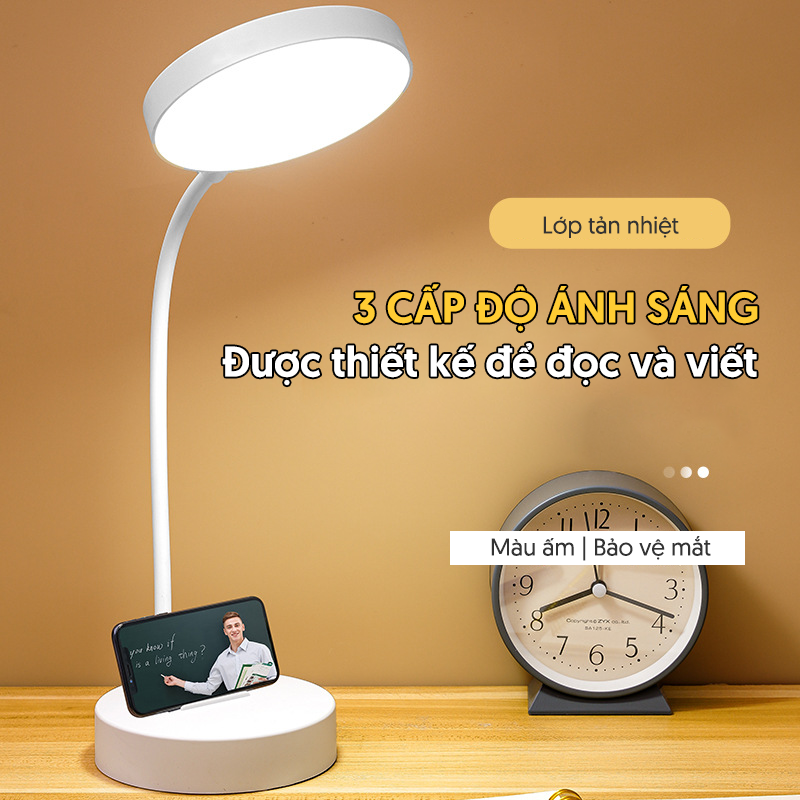 Đèn Học Để Bàn Tích Điện 3 chế độ sáng GD-1410