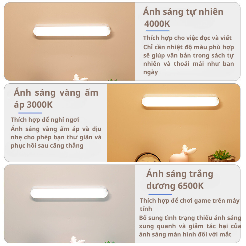 Đèn học led cảm ứng chạm gắn tường GD-1400