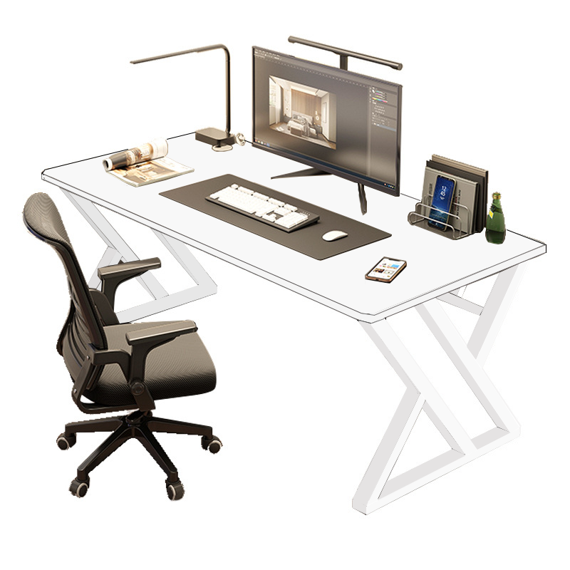 Bàn Gaming chân X, Bàn Làm Việc chân sắt sơn tĩnh điện, mặt gỗ MDF BH-089