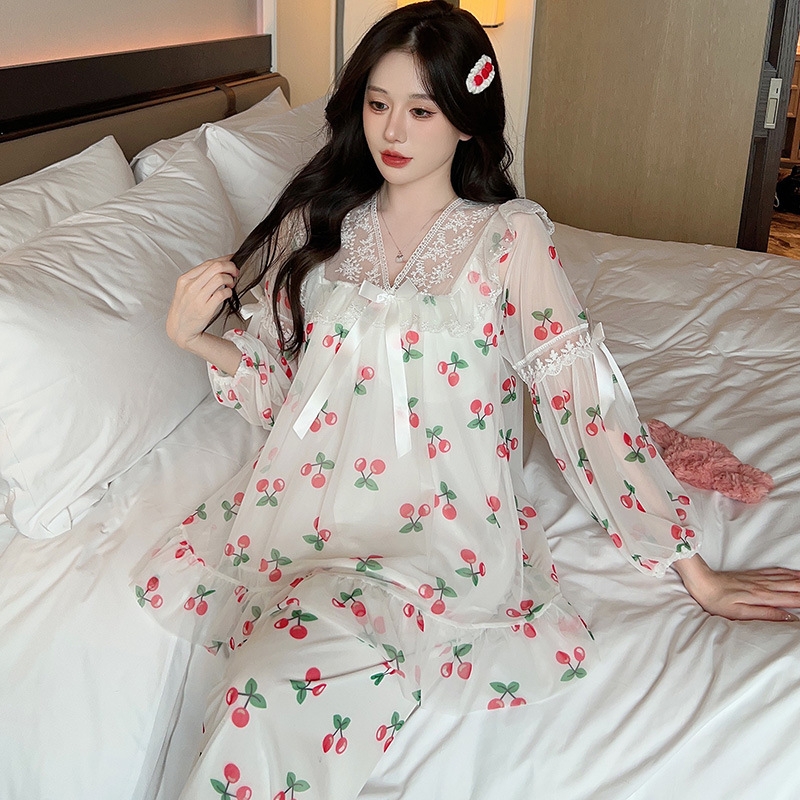 Đồ ngủ cho nữ lưới ren có đêm lót phong cách ngọt ngào  DN430240