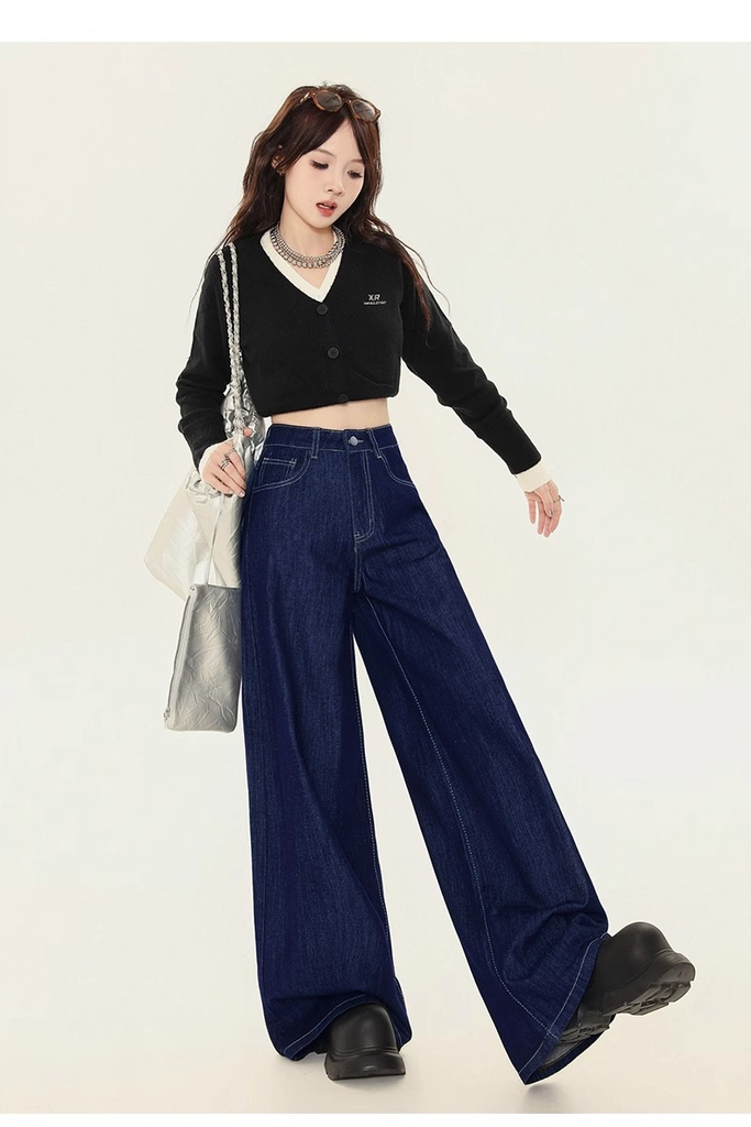 Quần jean ống rộng trẻ trung thời trang quảng châu Xiny QJ049250