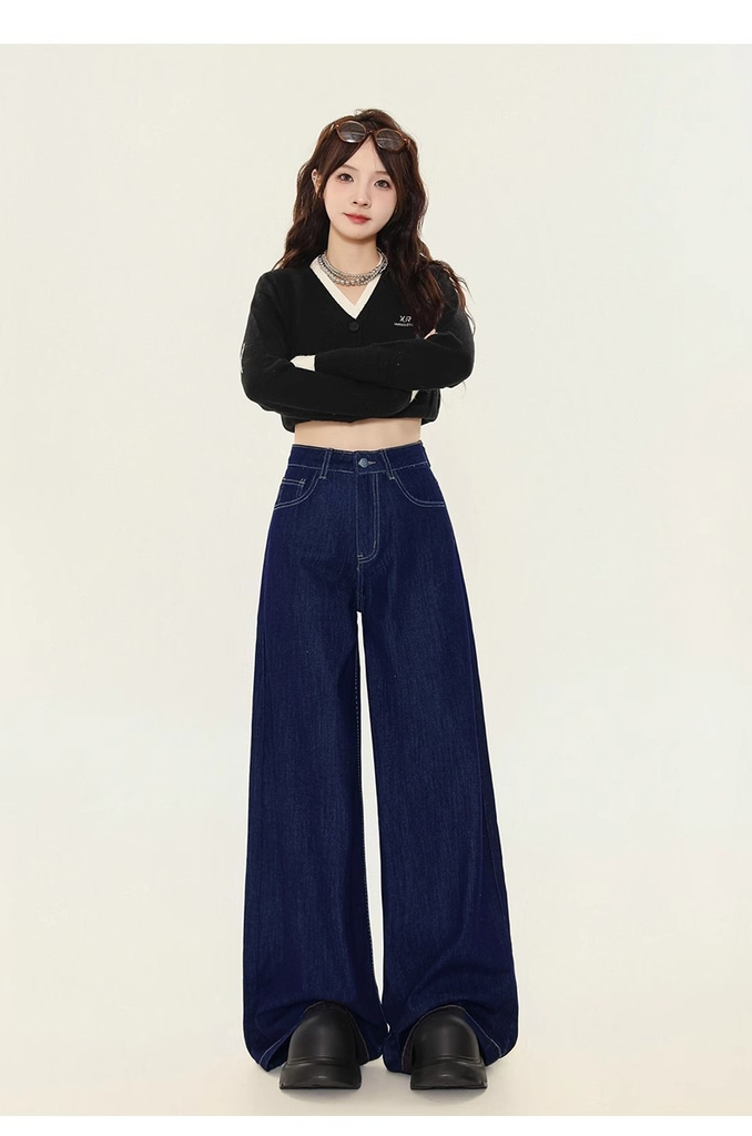 Quần jean ống rộng trẻ trung thời trang quảng châu Xiny QJ049250