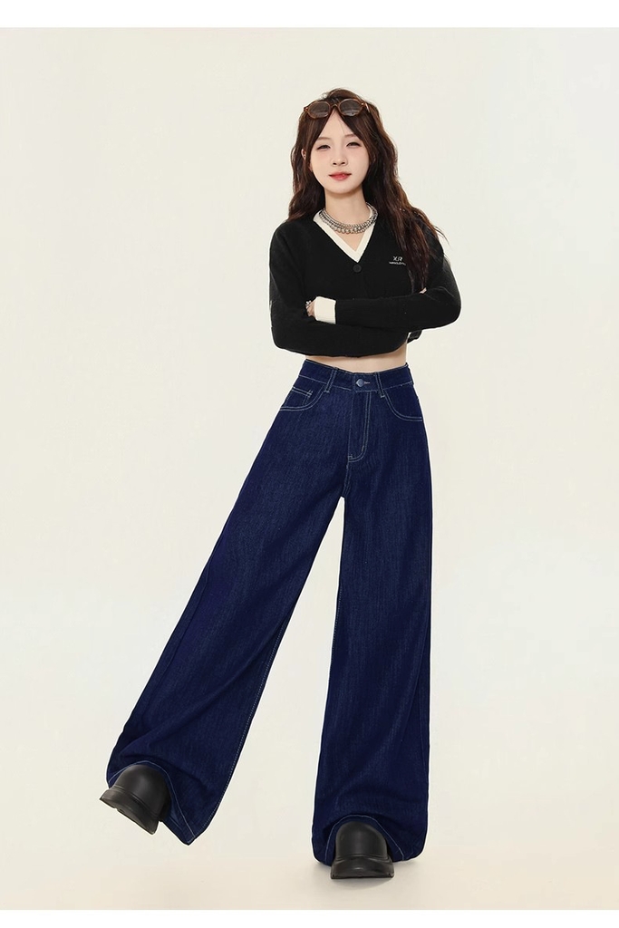 Quần jean ống rộng trẻ trung thời trang quảng châu Xiny QJ049250