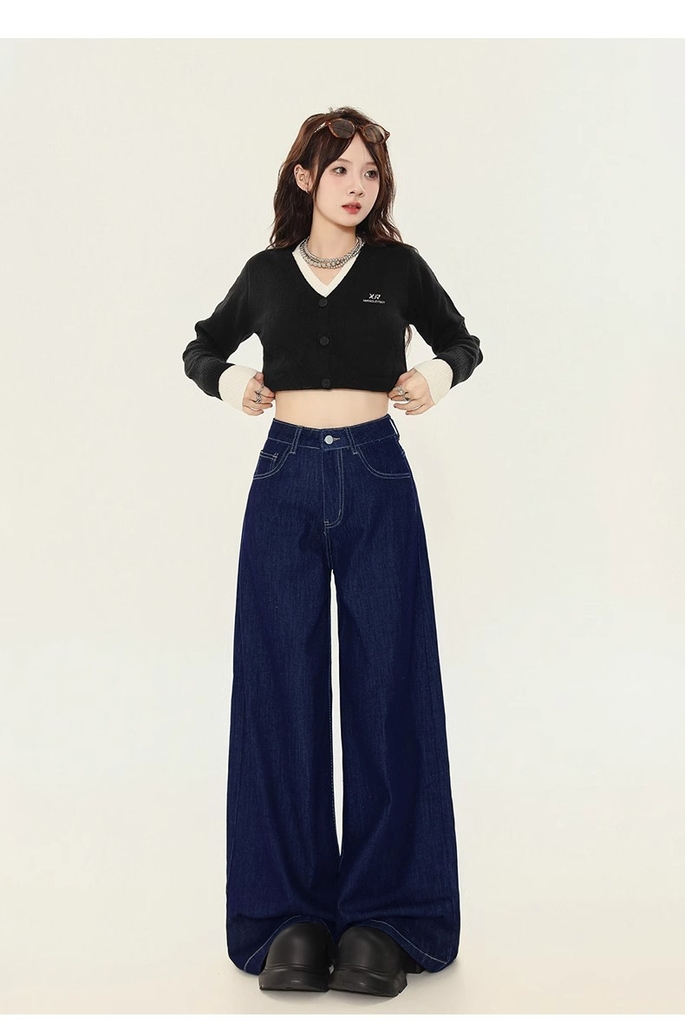 Quần jean ống rộng trẻ trung thời trang quảng châu Xiny QJ049250