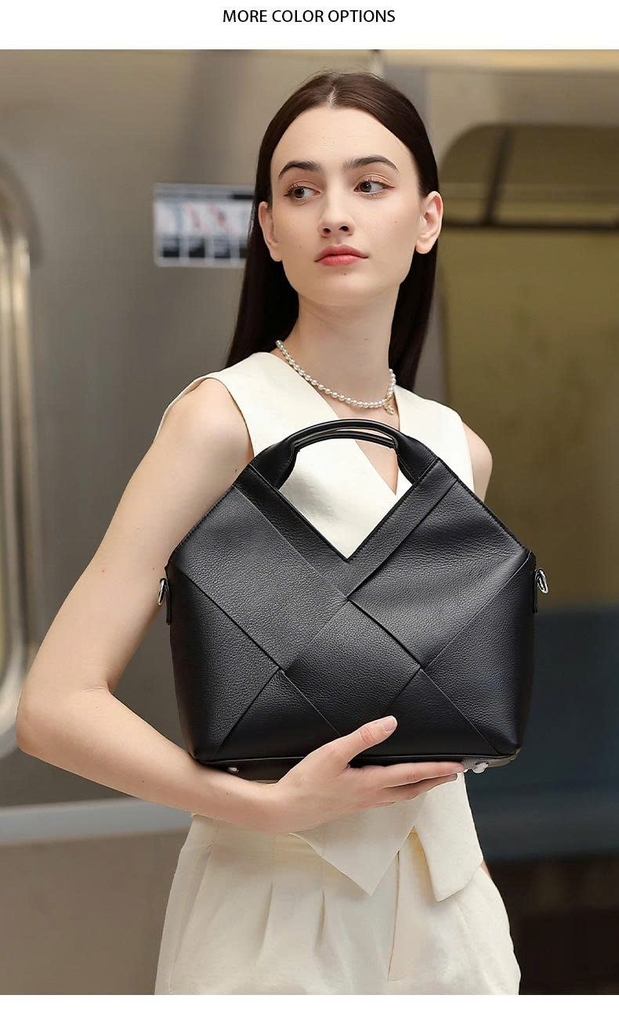 Túi xách nữ da thật hình tam giác ngược – Thiết kế 2025 TX201250