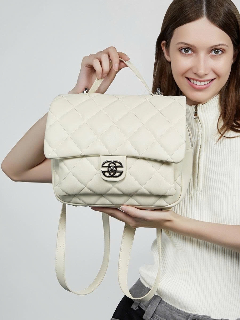 Túi Chanel nhỏ da thật cao cấp họa tiết kim cương – 2025 TX218250