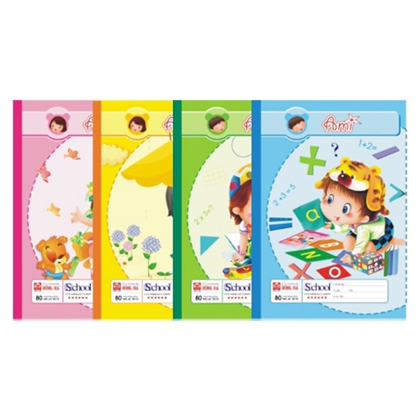 Vở 4 Ôly Hồng Hà 80 trang - Mã số 0515