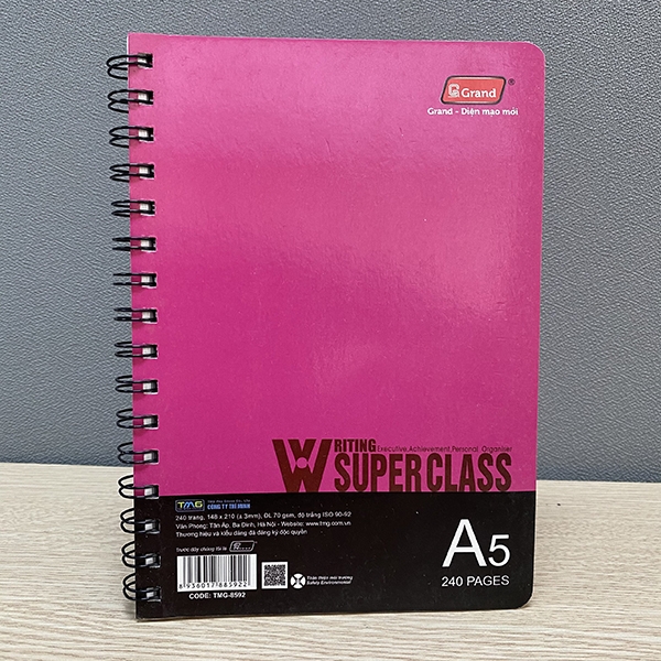 Sổ lò xo Grand 8592 240 trang A5