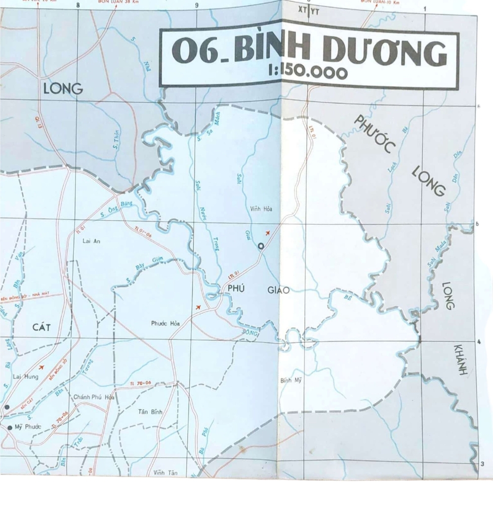 BẢN ĐỒ BÌNH DƯƠNG (SỐ 6)