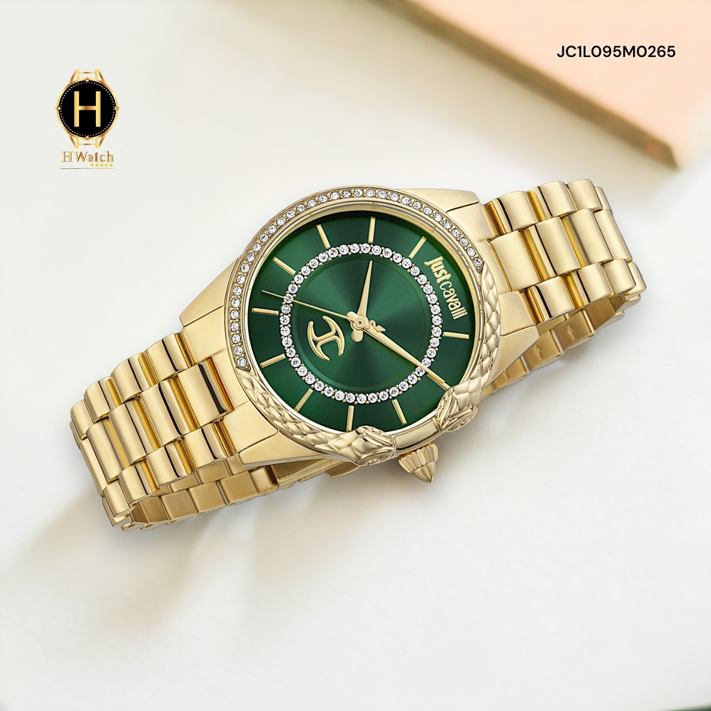 Đồng Hồ Nữ Pin Just Cavalli JC1L095M0265 Animalier Green Dial