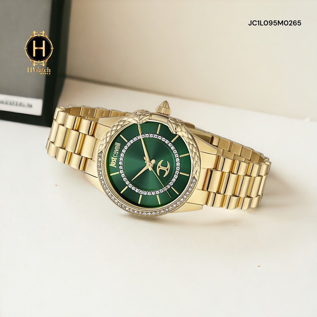 Đồng Hồ Nữ Pin Just Cavalli JC1L095M0265 Animalier Green Dial