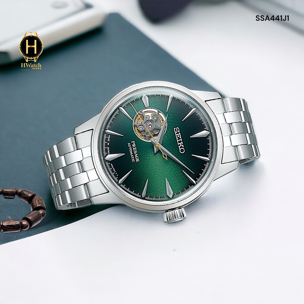 Đồng Hồ Nam Seiko Automatic SSA441J1 Presage Cocktail Time Grasshopper