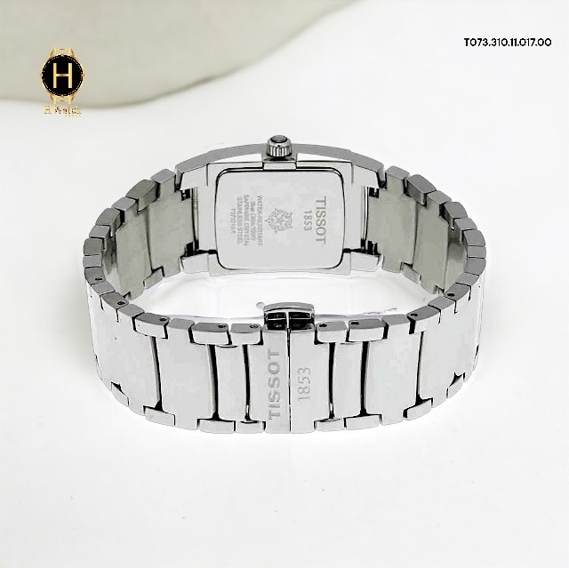 Đồng Hồ Nữ Tissot Pin T073.310.11.017.00 (T0733101101700) T-10 Silver Dial Stainless Steel Sapphire