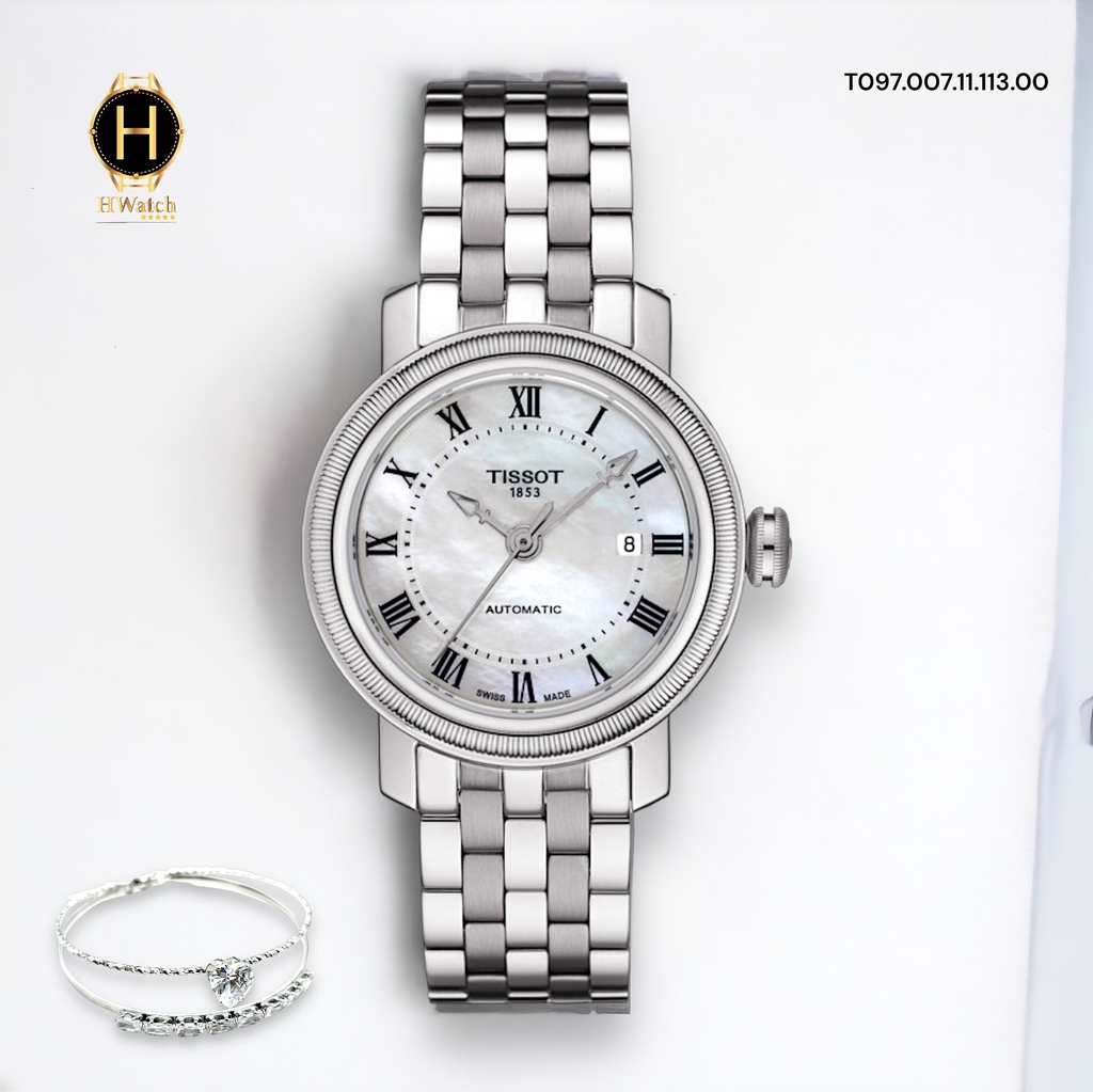 Đồng Hồ Nữ Tissot Automatic T097.007.11.113.00 (T0970071111300) Bridgeport Sapphire