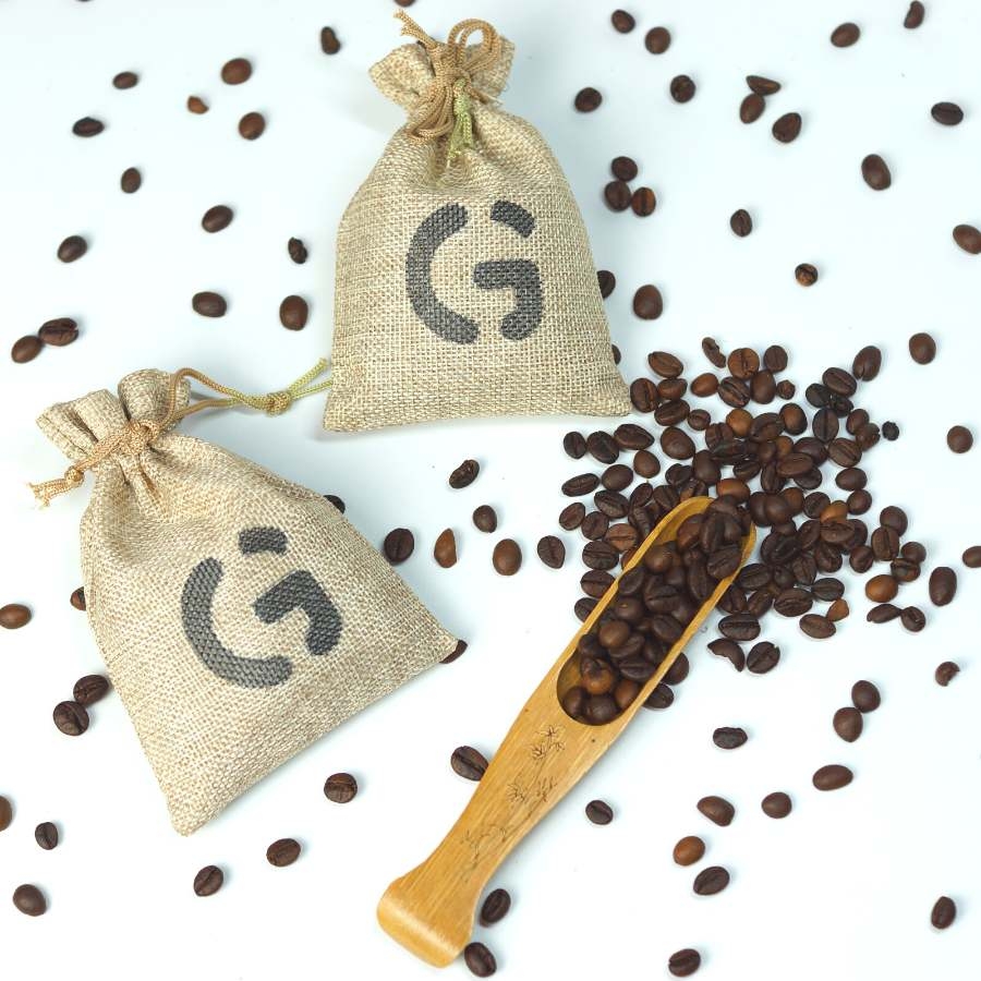Túi thơm cà phê GUfoods 50g (Vải canvas)  - Dịu nhẹ, Tự nhiên, Khử mùi hiệu quả