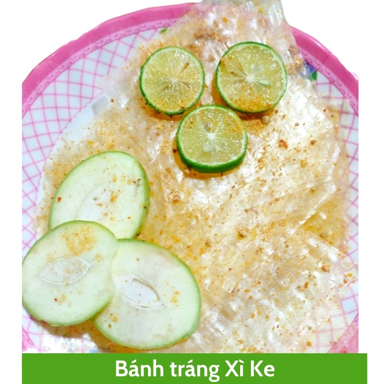 Bánh tráng xì ke muối nhuyễn tỏi phi Tây Ninh gói 50gr