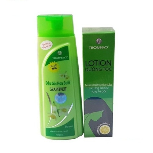 Combo Lotion Dưỡng Tóc 150ml Và Dầu Gội Hoa Bưởi 400ml Thorakao