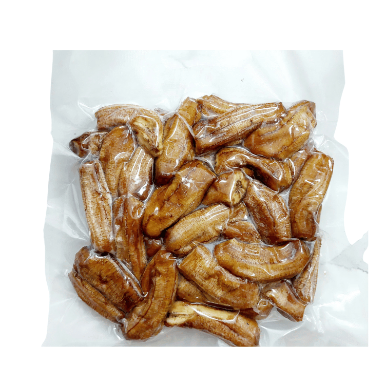 Chuối xiêm sấy dẻo nguyên trái không đường hút chân không An Nhiên gói 500g