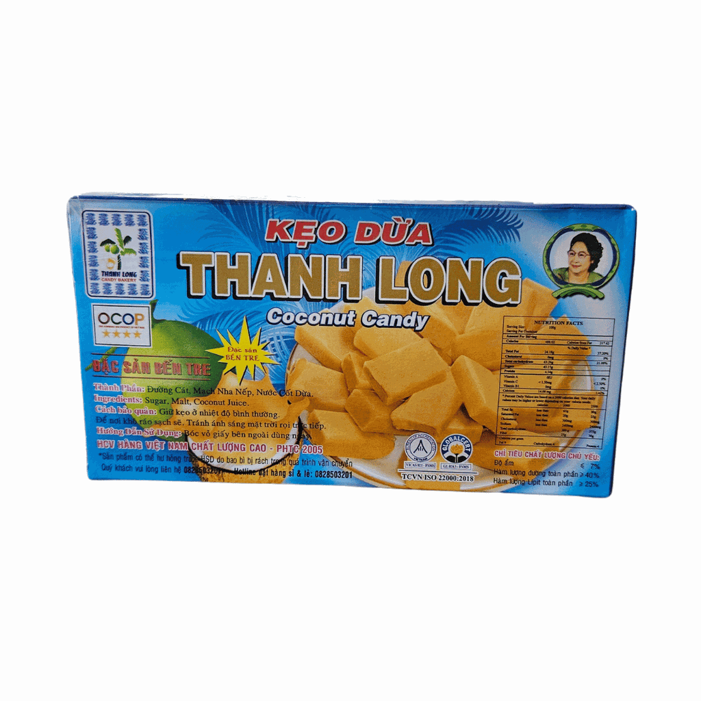 Kẹo dừa Thanh Long đặc sản Bến Tre vị truyền thống nguyên bản hộp 300gr