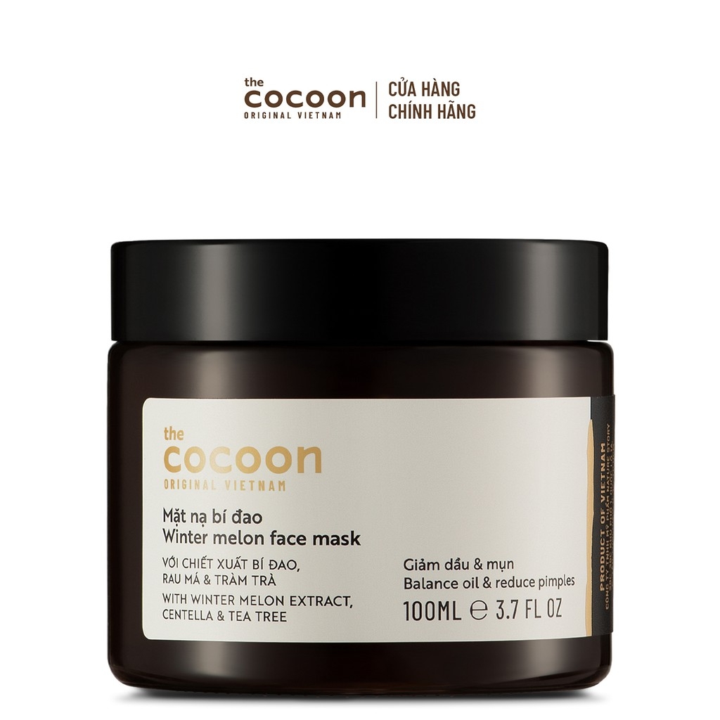 Mặt nạ Cocoon bí đao giảm nhờn sạch mụn 100ml