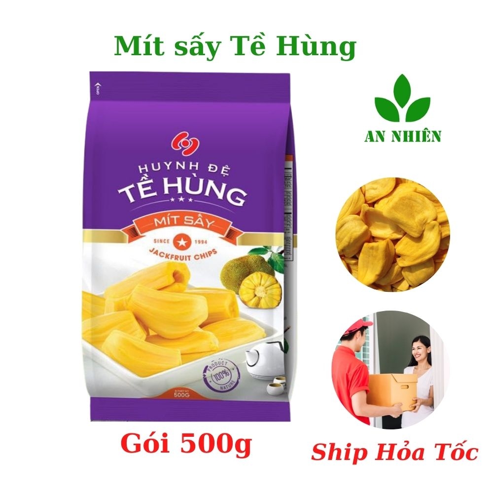 Mít sấy khô giòn ngọt, trái cây sấy Huynh Đệ Tề Hùng gói 250g/500g