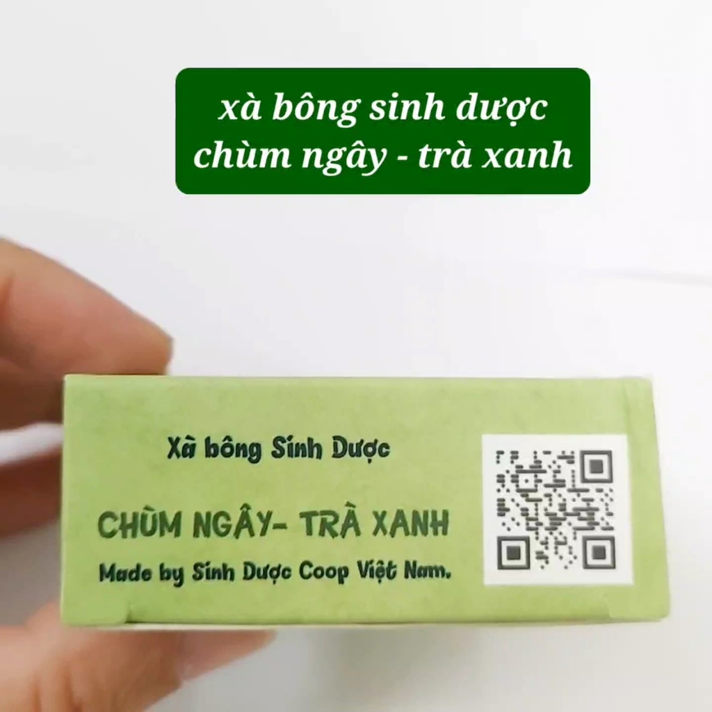 Xà bông sinh dược chùm ngây trà xanh 100g