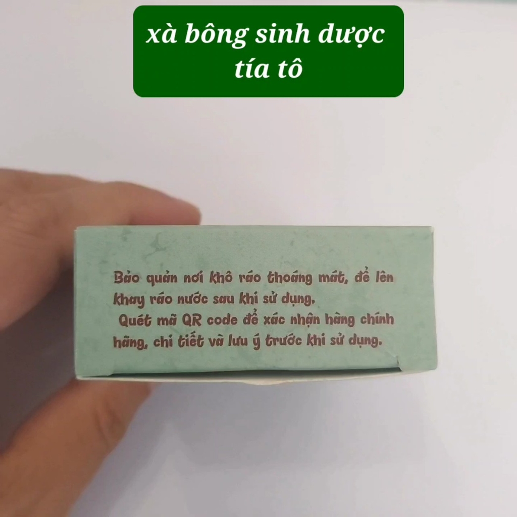 Xà bông sinh dược tía tô 100g