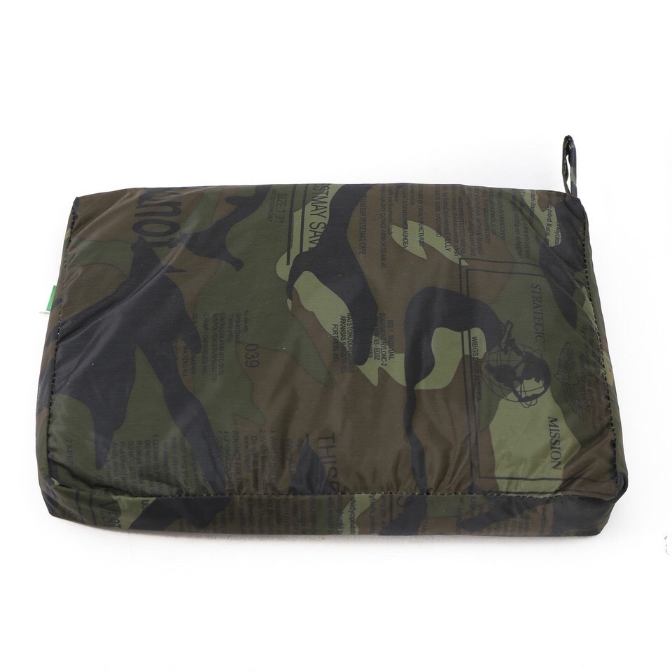 Áo mưa bộ vải dù họa tiết lính rằn ri cao cấp