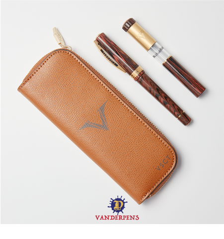 Bao Đựng Bút Visconti 2-Pen Leather Pouch