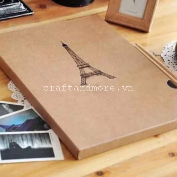 Album ảnh  DIY tự trang trí Eiffel A4