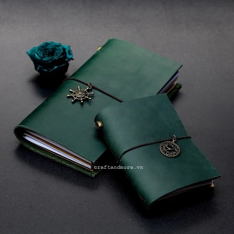 Sổ tay đa năng da bò handmade khắc tên